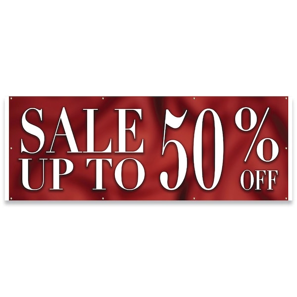 Sale Up To 50% Off Banner Concession Stand Food Truck Single Sided